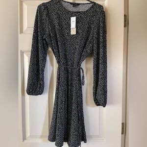 NWT Banana Republic Sz S black/white dress